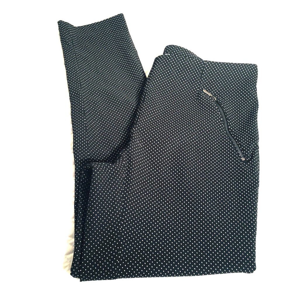CND size 12 black/white polka dot pants